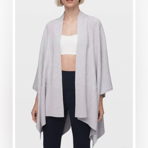 Lululemon Dream Weaver Wrap Heathered Core Gray One Size Ultra Soft Blend - Picture 2 of 8